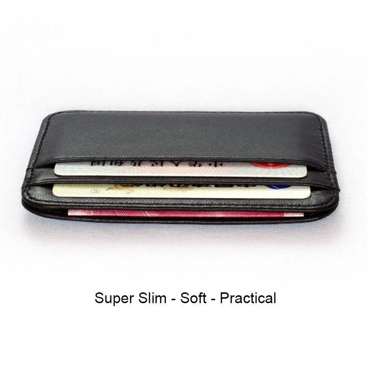 Real Leather Credit Card Holder Luxury Card Wallet Business Cardholder Slim Thin Small Wallet Sheepskin Card Bag for Men Women