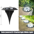 Solar Ground Lights Outdoor IP65 Waterproof 16LED Solar Powered Garden Pathway Light for Villa Yard Lawn Light Landscape Decor ﻿