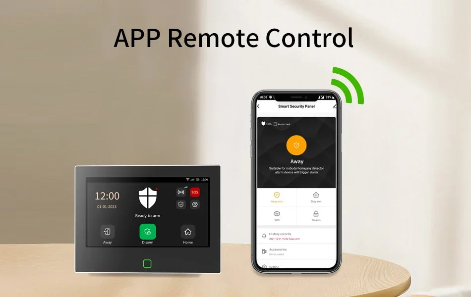 500m Transmission Distance 7 Inch GSM LoRa Staniot Version Security Alarm System Tuya WiFi 4G Smart Home Burglar Alarm Kit Home
