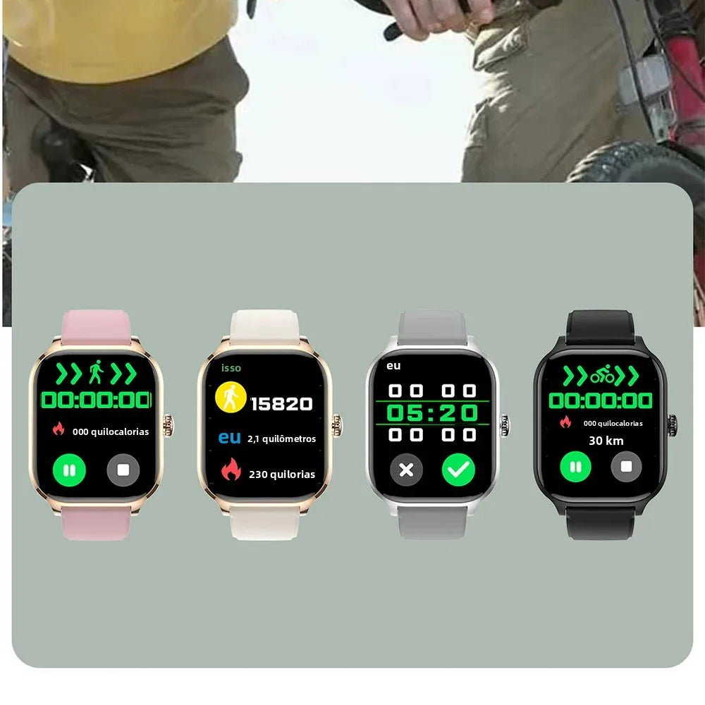 NEW 2.01'' Smartwatch Fitness Tracker Clock Sports Smartband Blood Pressure Monitor Smart Watches for Men Women IOS Android 2026