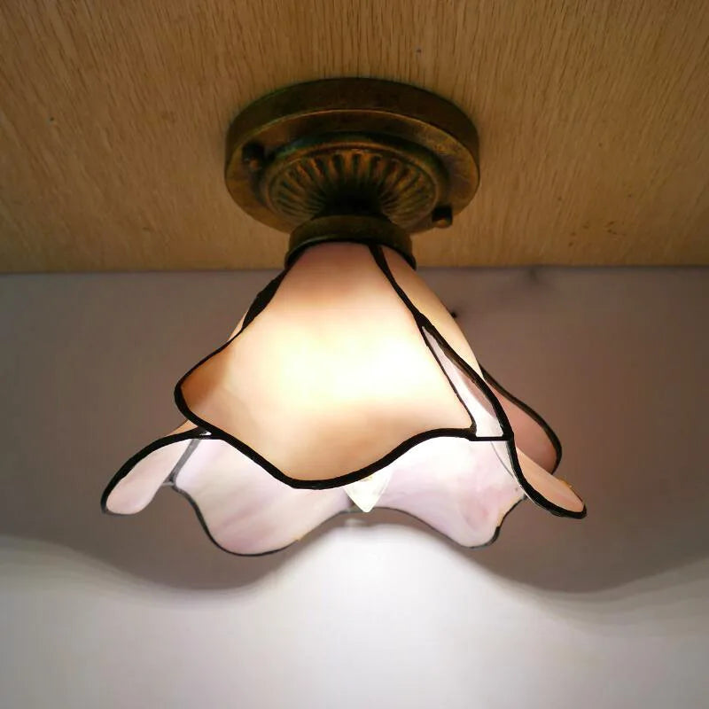Tiffany Small Living Room Warm Bedroom Ceiling Lamp Modern Simple Living Room Lamps Creative Color Dining Room Lights