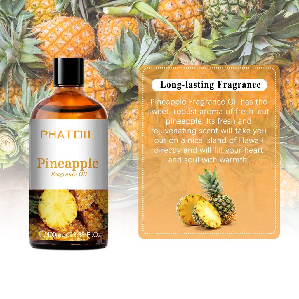 PHATOIL 100ml Fragrance Oils for Aromatherapy & Diffuser Strawberry Cherry Coconut & Vanilla Fragrance Oils For Candle Making