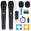 Wireless Microphone Handheld Micphone 2 Channels UHF Fixed Frequency Mic For Party Karaoke Professional Church Show Meeting