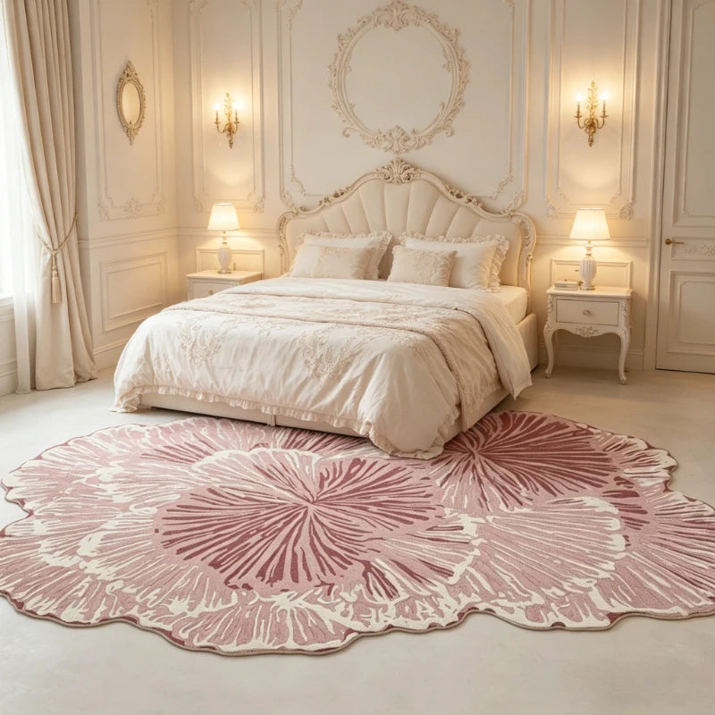 Irregular Shape Bedroom Decor Carpet Large Area  Carpets for Living Room Thickend Plush Lounge Rug Fluffy Soft Bedside Floor Mat
