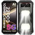 DOOGEE V Max S 5G Rugged Phone 6.58" Dual Camping Lights 24GB(8+16) 256GB 22000mAh Large Battery 108MP AI Main Camera Smartphone