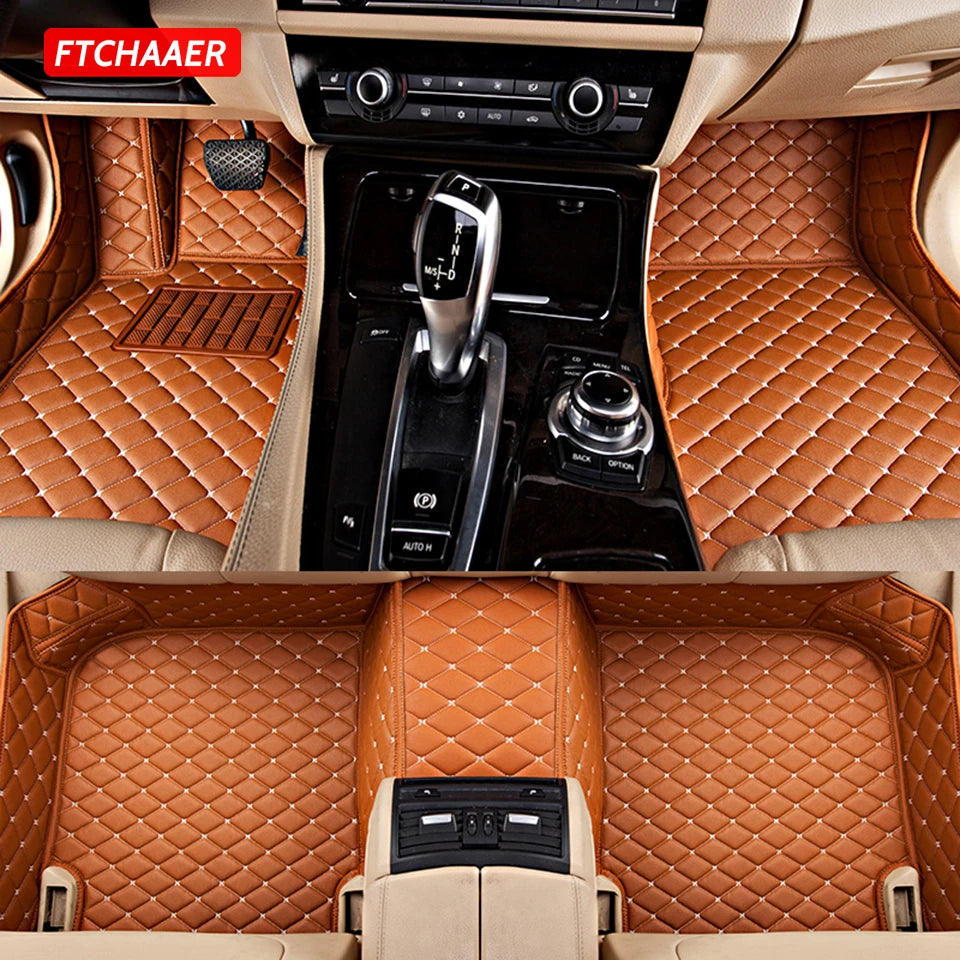 FTCHAAER Custom Car Floor Mats For Citroen C4 Coupe 2004-2011 Auto Carpets Foot Coche Accessorie