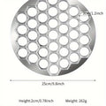 Aluminum Dumpling Maker Tool | 37-Hole Ravioli Press for Homemade Pasta & Meat Fillings | Multi-Use Pastry Mold Kitchen Gadget