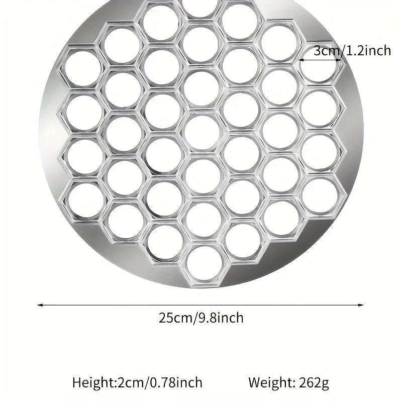 Aluminum Dumpling Maker Tool | 37-Hole Ravioli Press for Homemade Pasta & Meat Fillings | Multi-Use Pastry Mold Kitchen Gadget