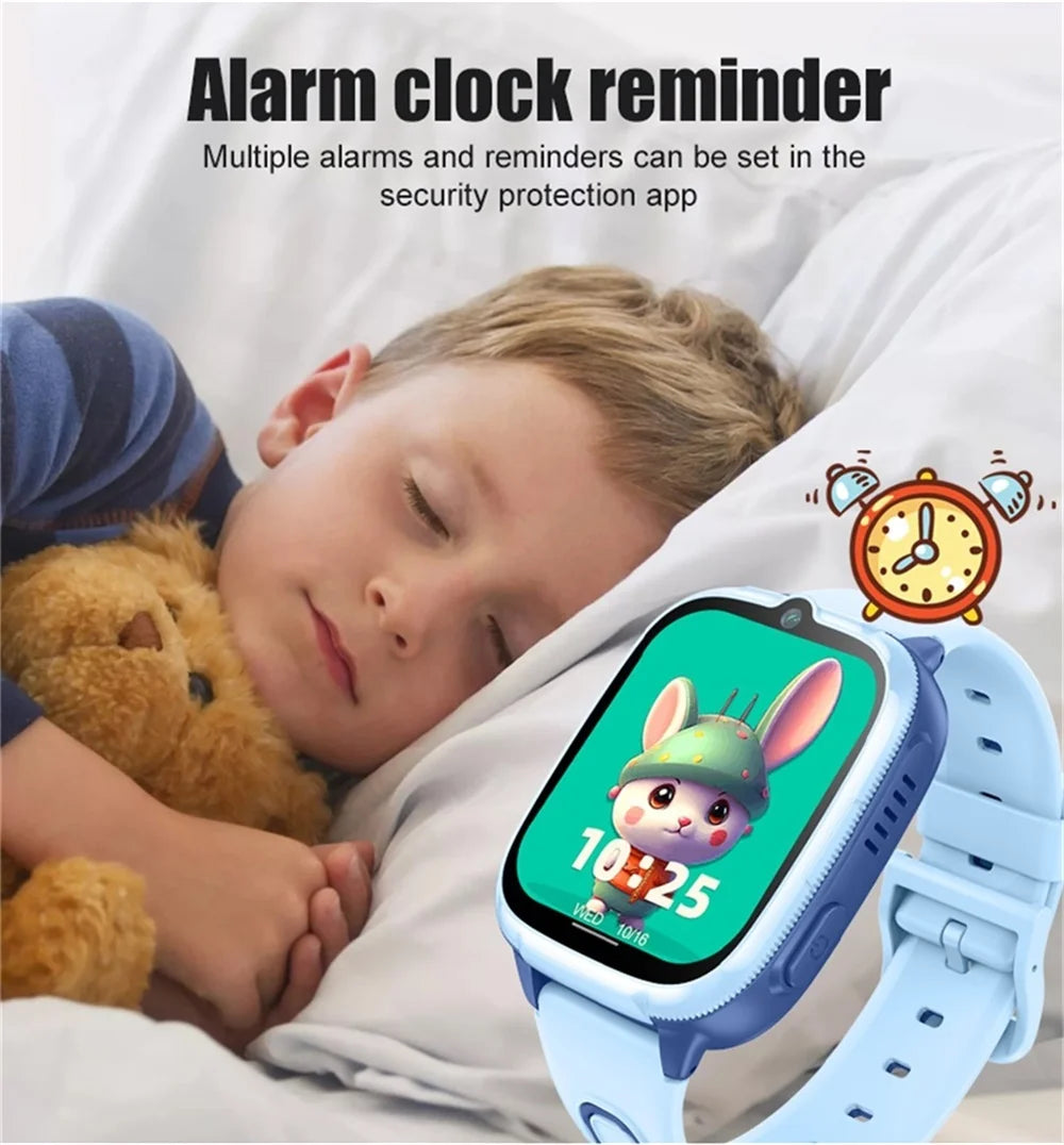 696 Kids Smartwatch 4G Network Video Call LBS WIFl Positioning Voice Calls Waterproof Children Smart Watch Calculator Student