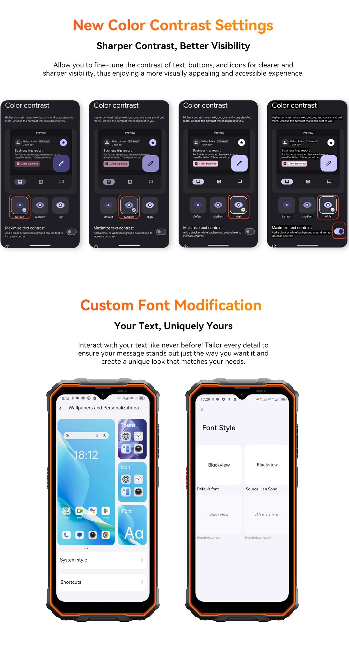 OSCAL Marine 2 AI Outdoor Mobile Phone, 6.56 Inch Rugged Smartphone Android 15, 8+16GB RAM, 256GB+2TB ROM 11000mAh, Unisoc T615