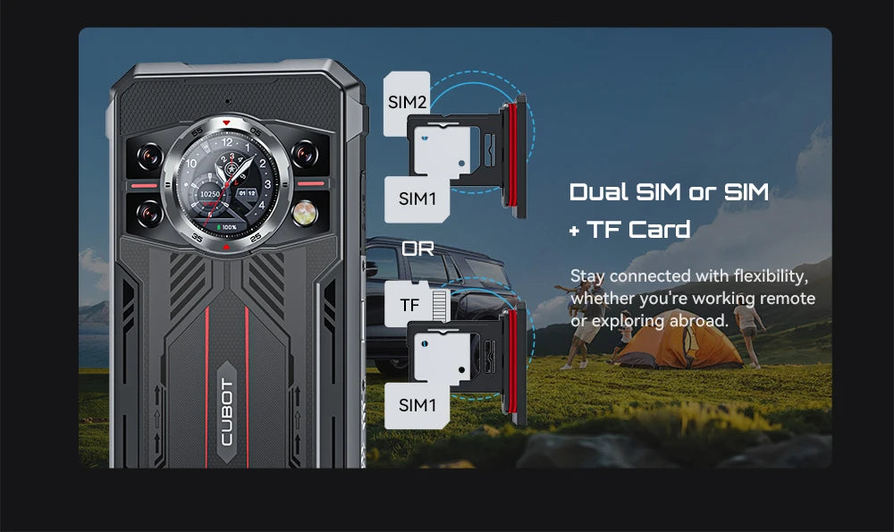 [Ship From UK] Cubot KingKong 11 Rugged Smartphone 5G 10200mAh 32GB(16+16) 256GB 108MP 6.72'' Mobile Phone Android 15 Cellphones