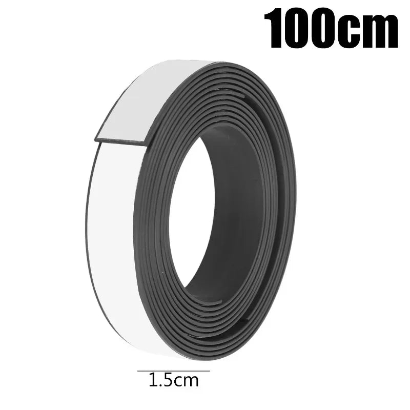 10/1m Strong Magnetic Tape Self Adhesive Magnetic Strips Flexible Tapes for Home Office DIY Photos Poster Fixed Rubber Magnets