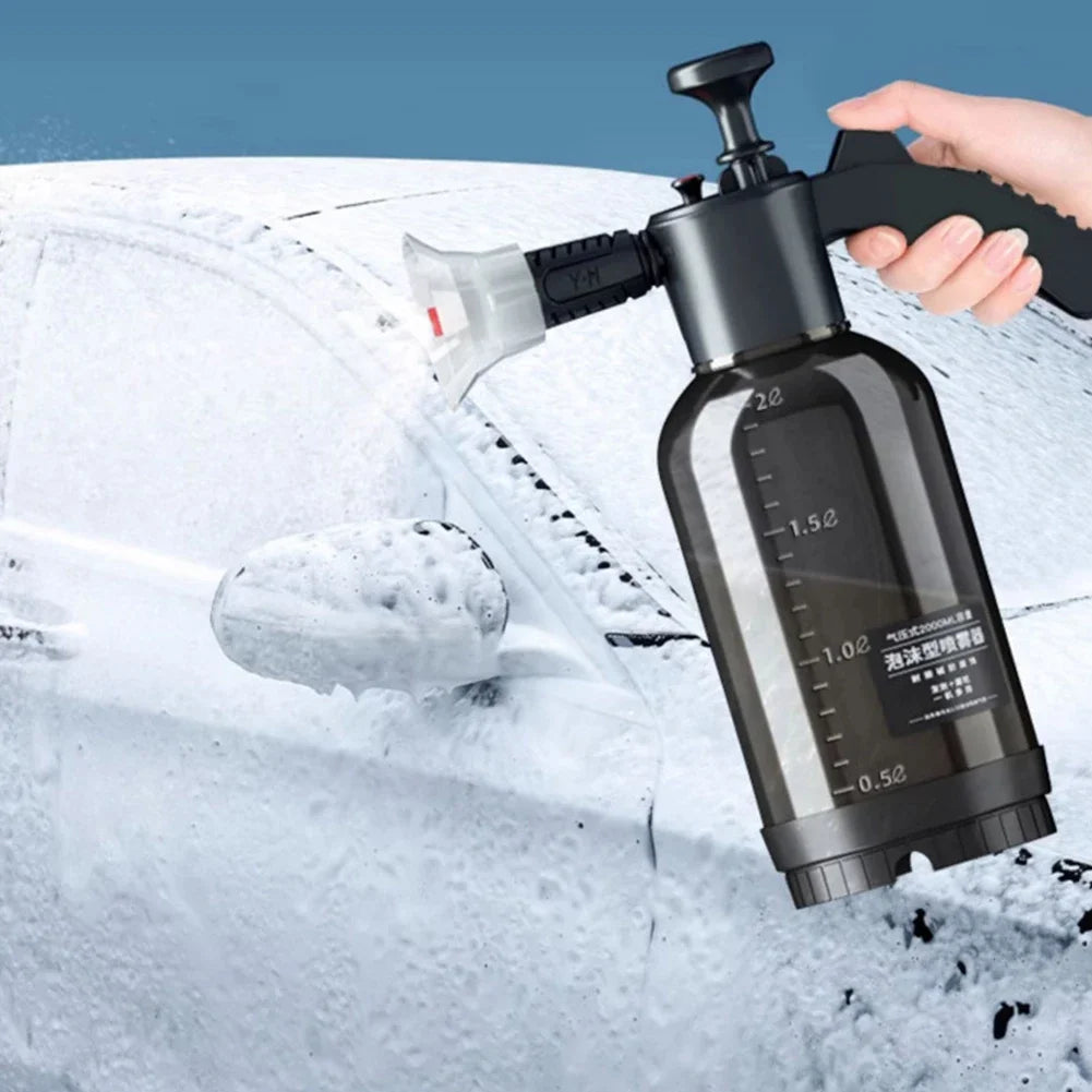 2L Foam sprayer Car Wash Handheld foam sprayer Pneumatic sprayer Plastic sterilized water bottle Car cleaning tool