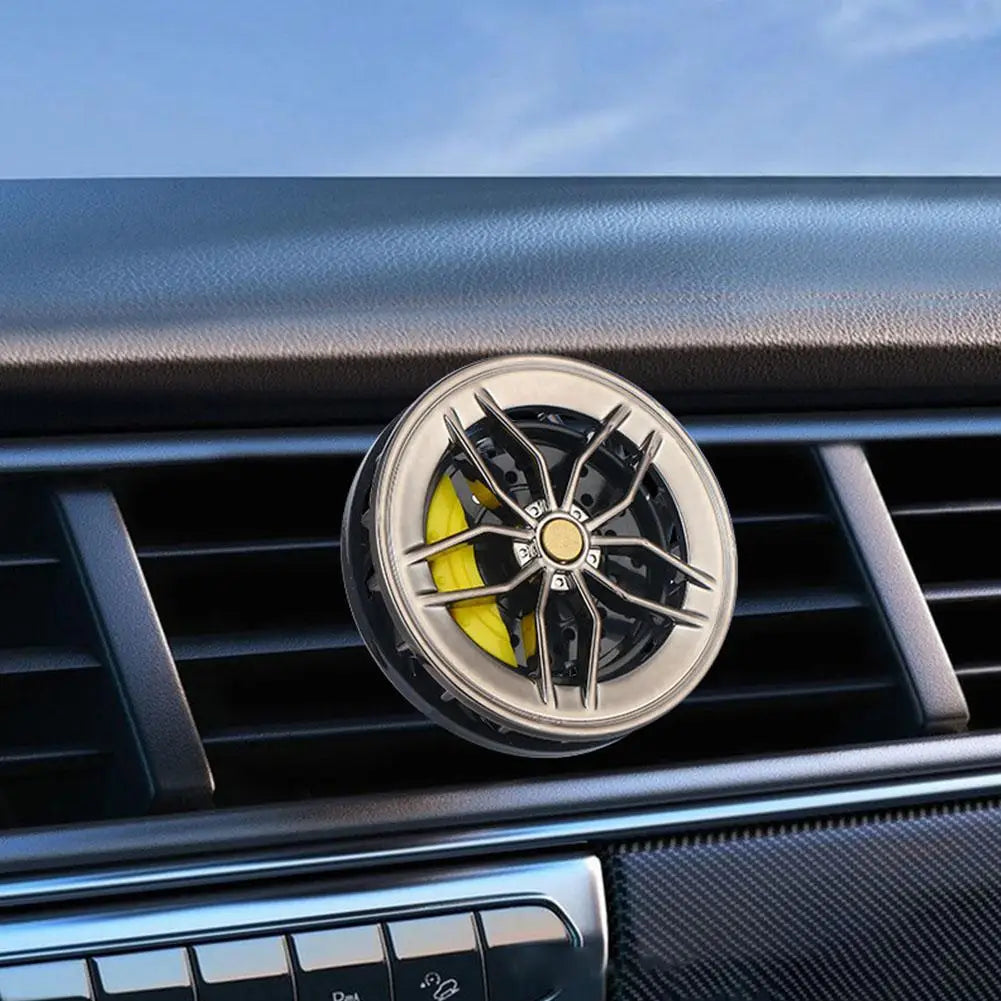 Car Air Freshener Rotatable Clip Auto Wheel Hub & Air Vent Fragrance Tire Fragrance Clips Decorative Car Accessories