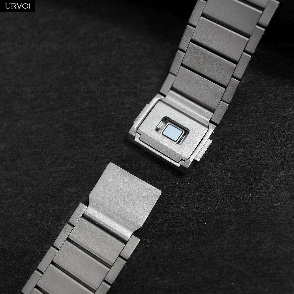 URVOI Titanium Band for Apple Watch Ultra 3 2 Series 11 10 9 8 7 6 SE strap for iWatch Magnet Closure wristband 46 49mm