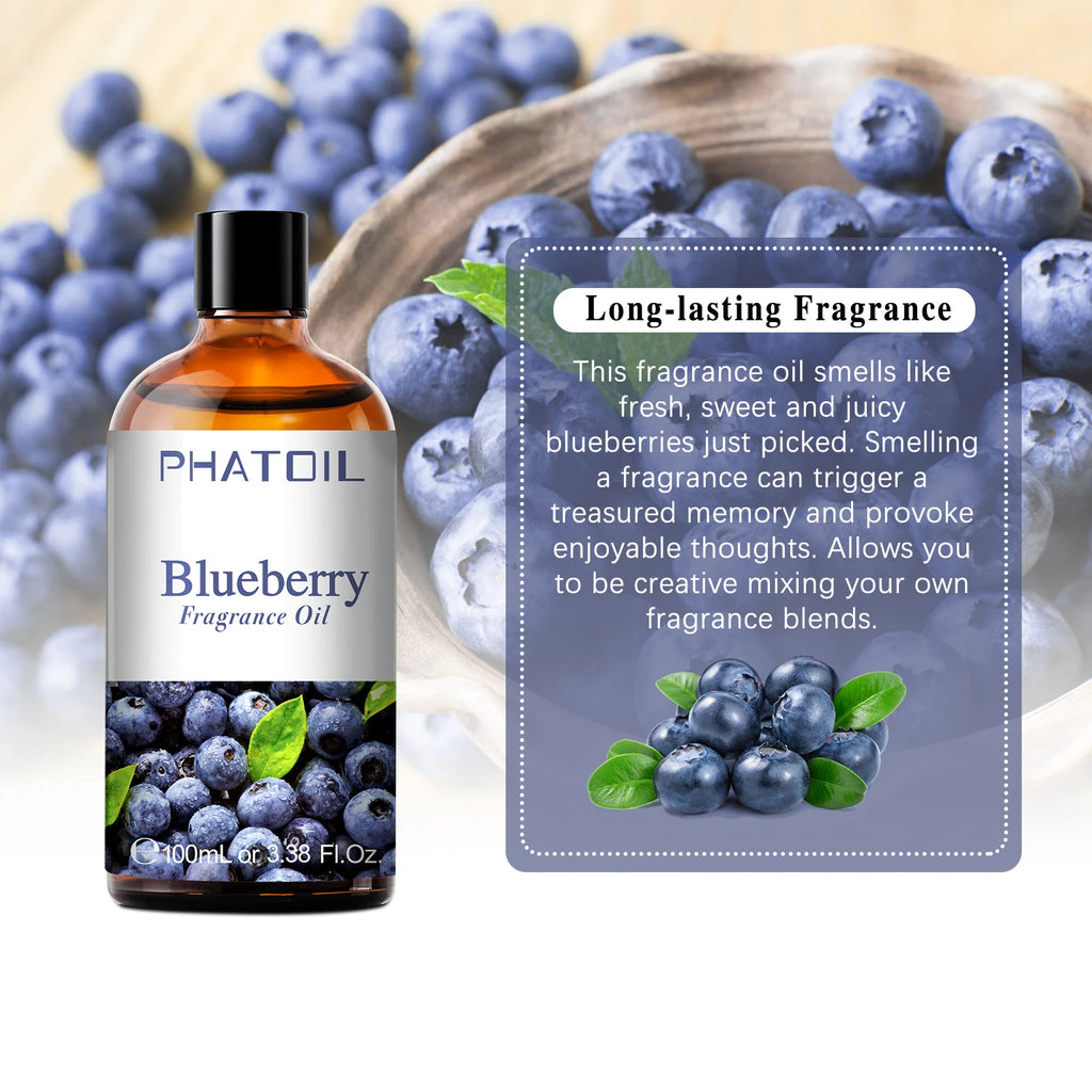 PHATOIL 100ml Fragrance Oils for Aromatherapy & Diffuser Strawberry Cherry Coconut & Vanilla Fragrance Oils For Candle Making