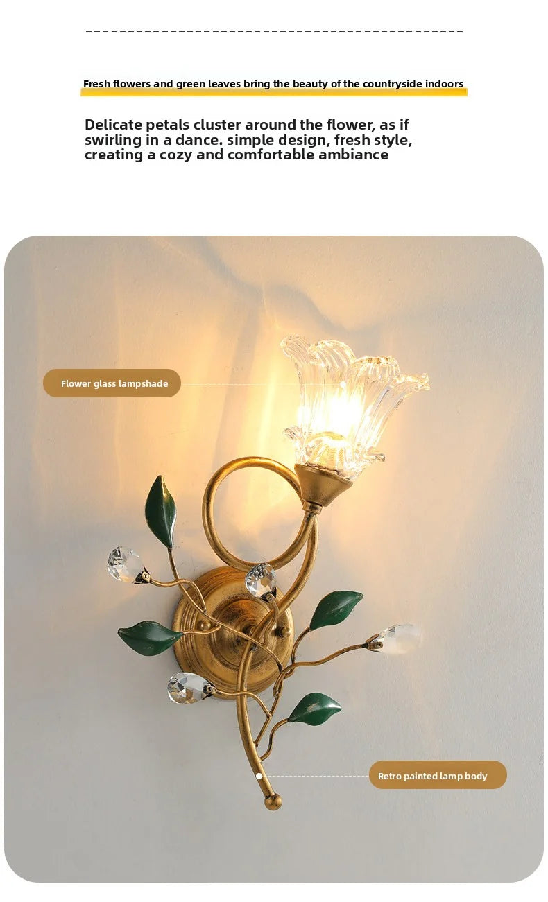 Bedroom Bedside Wall Lamp Nordic Minimalist Luxury Creative - Living Room TV Background Wall Lamp Staircase Retro Art Wall Lamp