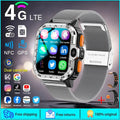 4G/5G SIM Card Wifi Smart Watch 64GB Large Memory APP Download 200W+800W HD Dual Camera Video Call Global Version Smartwatch Men