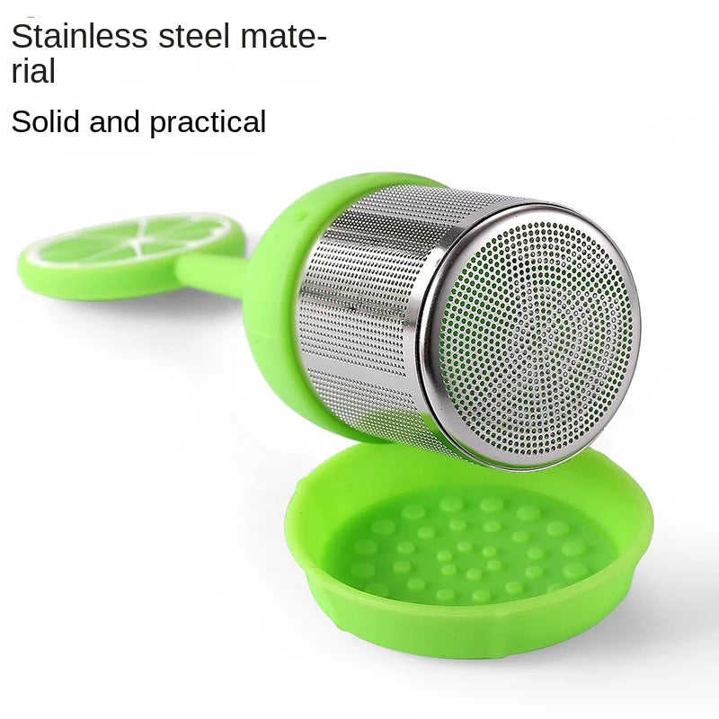 Creative 304 stainless steel silicone tea ball tea maker flamingo tea filter summer theme tea filter