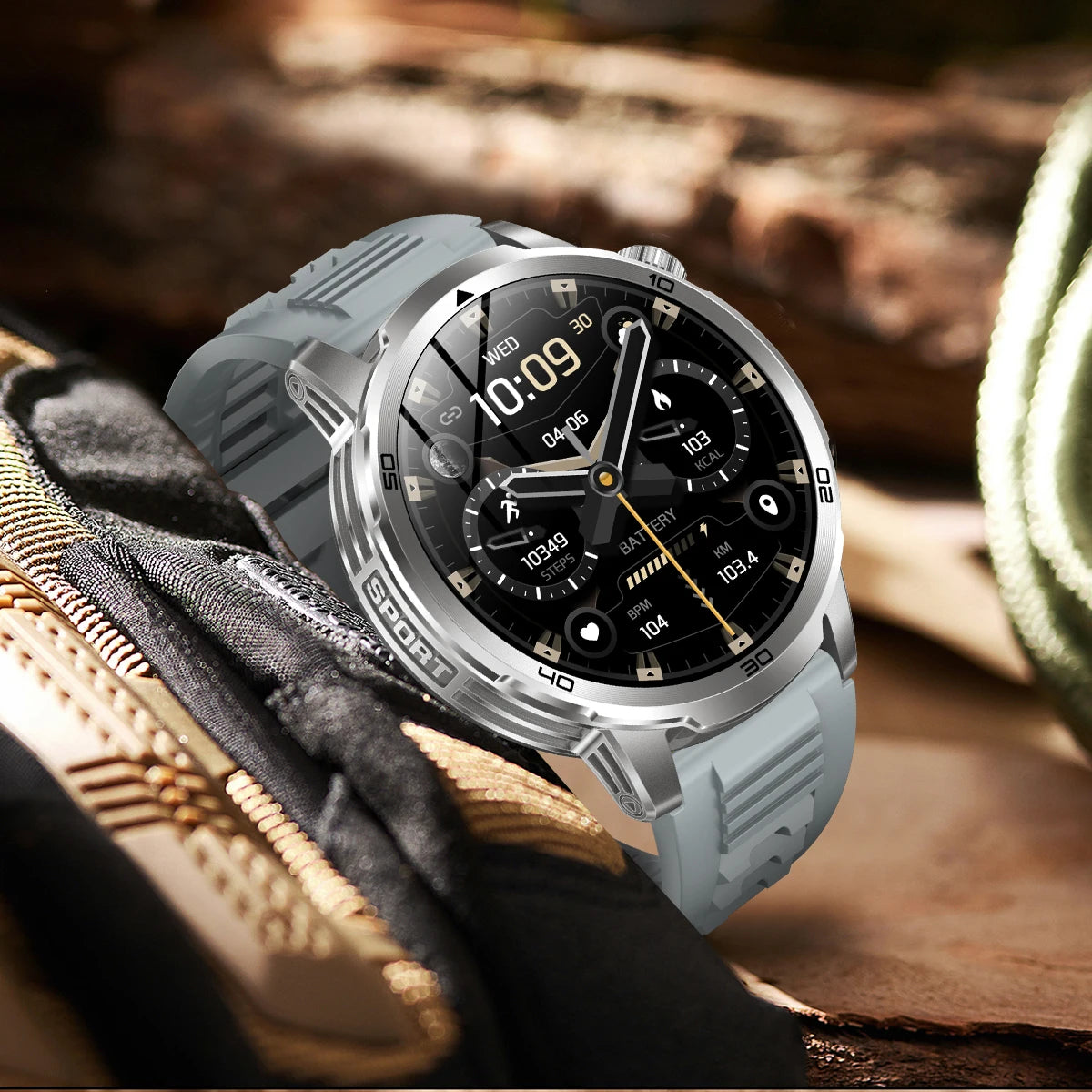 2026 Military T-Rex 3 Smart Watch Fitness Clock Men 466*466 AMOLED Screen 1000mAh Battery Flashlight Call Waterproof Smartwatchs
