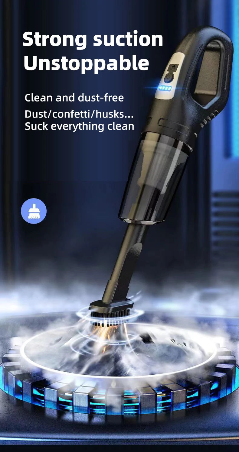 Wireless and corded dual-use, with extraordinary suction power.