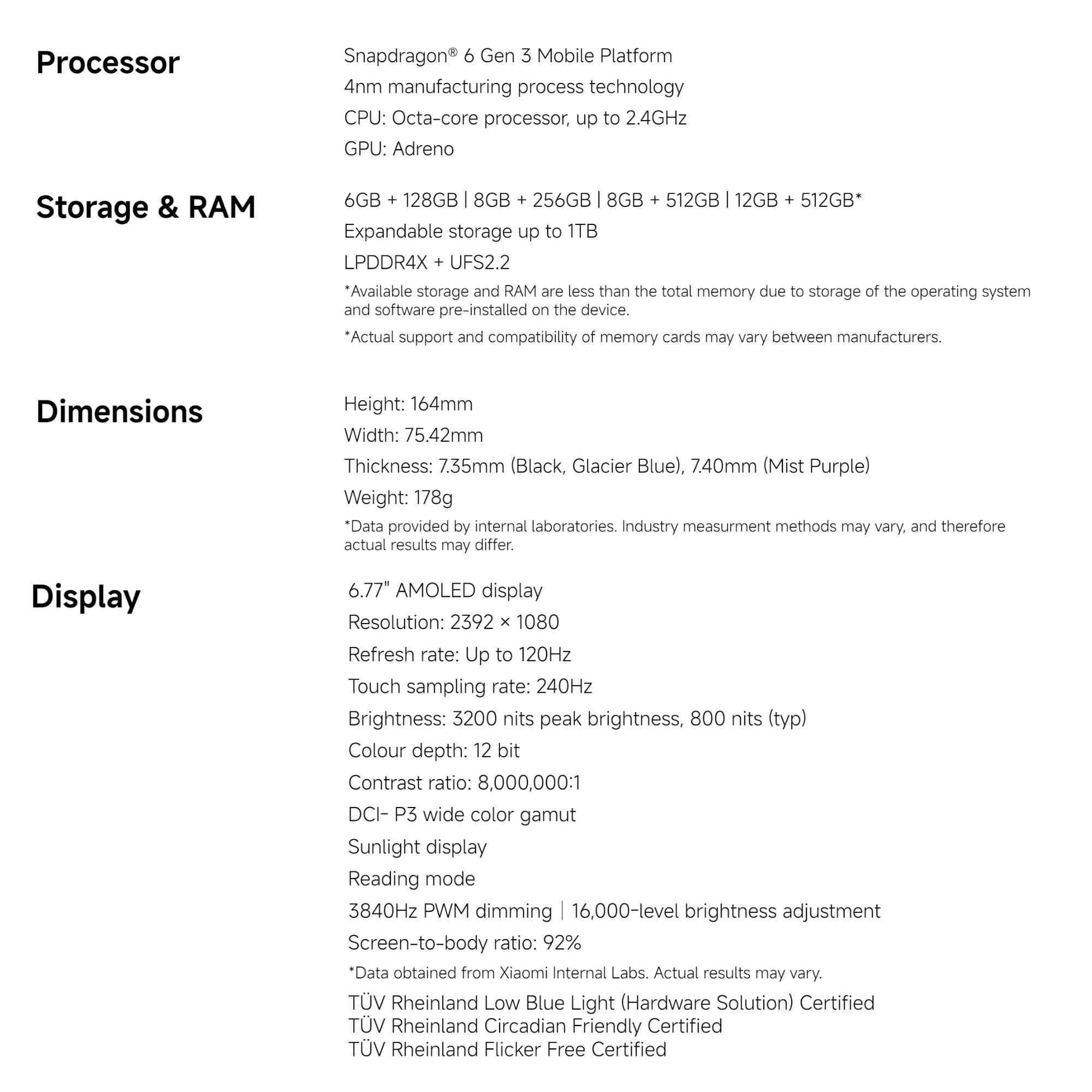 Xiaomi Redmi Note 15 5G 8+256GB Global Version Snapdragon® 6 Gen 3 Mobile Platform 6.77" 120Hz Display 108MP Camera 5520mAh 45W