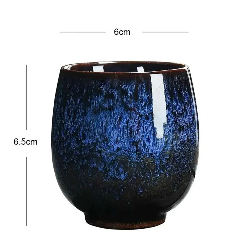 1/5pc Colorful Reactive Glaze Ceramic Coffee Mug 170ml Ceramic Espresso Tea Cup Home Office Lacquered Water Cups Drinkware