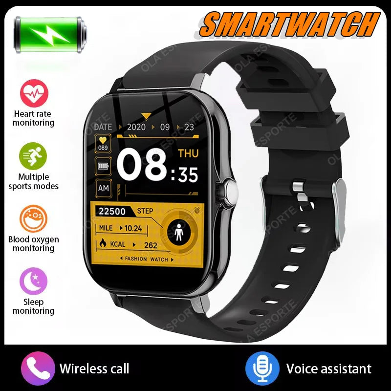 2025New Upgrad Smart Watch For Men Women 1.83Inch Full Touch Display BT Call Sports Monitoring SmartWatch For Android&IOS Phone