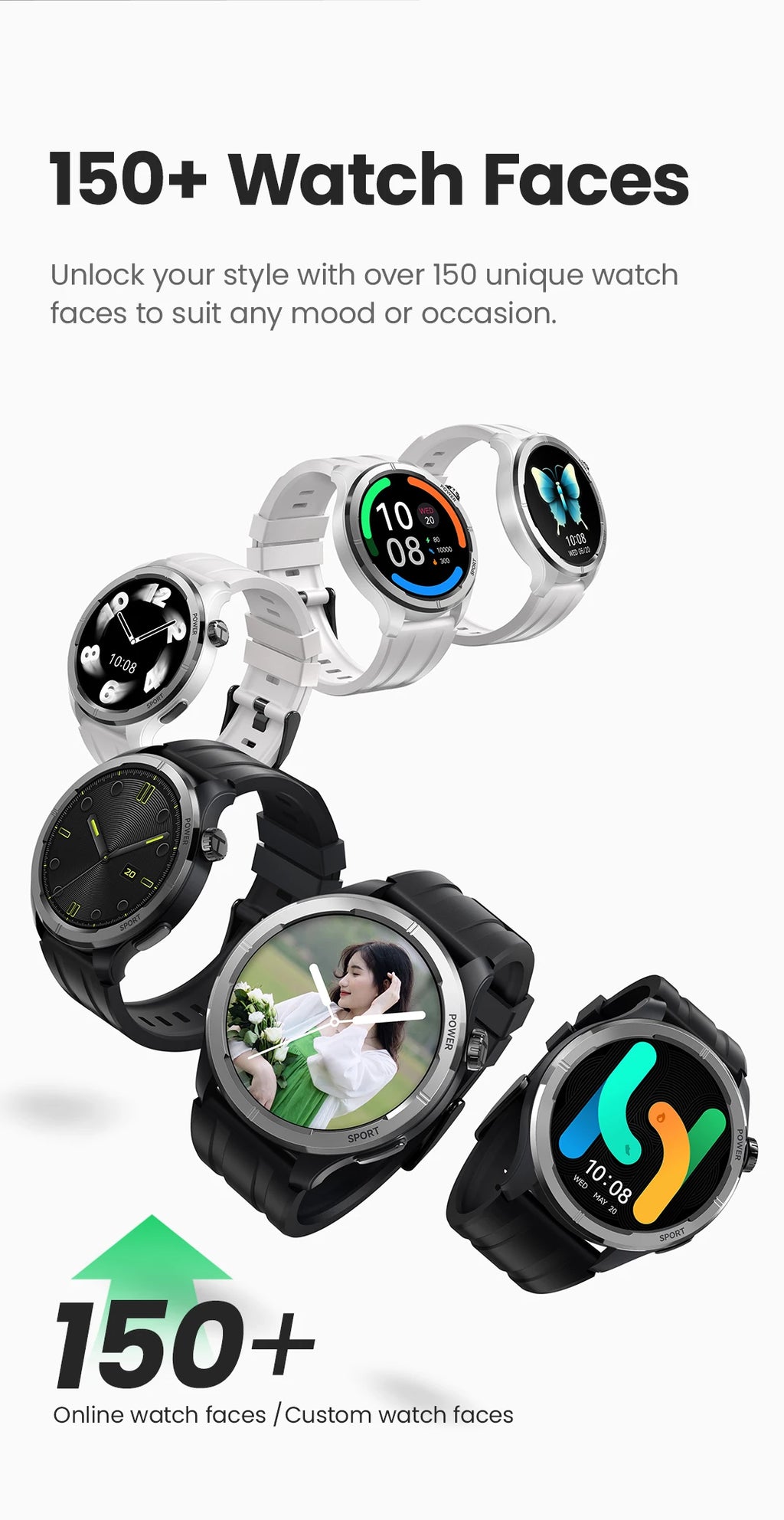 HAYLOU Solar Neo Smartwatchs 1.53'' HD Display 24H Health Monitoring Bluetooth Call Smart Watch Men Women Smart Sport Watchs