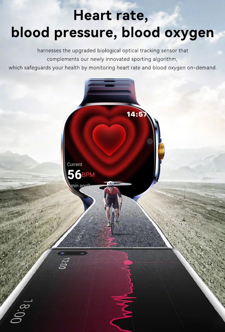 M99 Smart Watch Men's Watch SIM card 4G Android Google Play 2.4 inches 480*480  Amoled 32gG Memory GPS WIFI SmartWatches