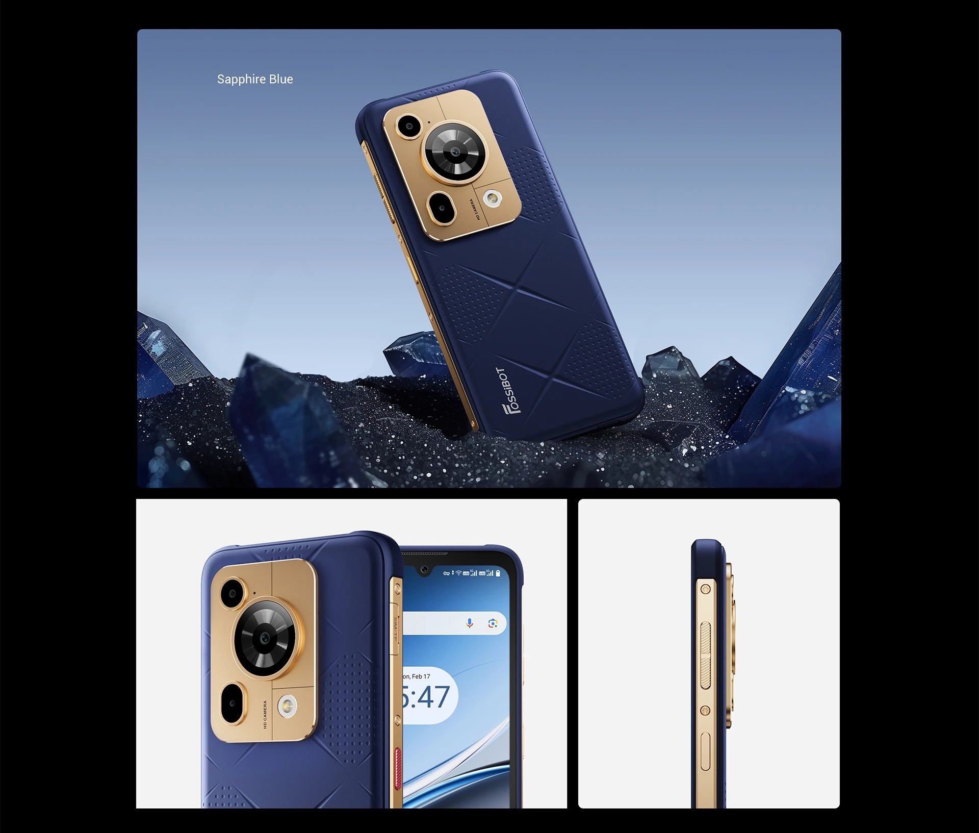 [World premiere] Fossibot F112 PRO 5G Rugged Smartphone 6.88" HD+ 7150mAh 24G(8+16)+256G Mobile Phone Android 14 50MP Cell Phone