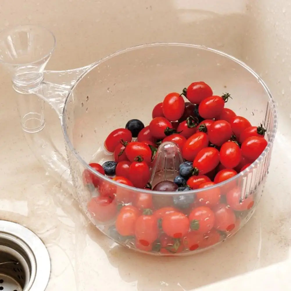 Automatic Fruit Washer Automatic Washing Bowl With Strainer Vegetable Rinser Container Berries Washer Automatic Washer Bowl