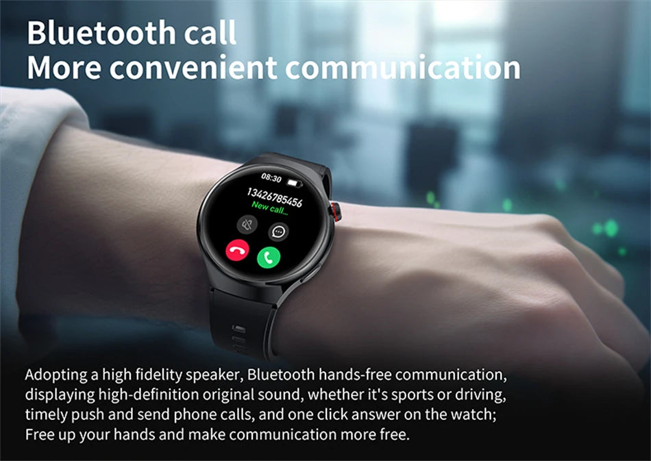 2025 New Bluetooth Call Smart Watch Men For Xiaomi IP68 Waterproof GPS Sports  AMOLED HD Large Screen Heart Rate NFC Watch Gift