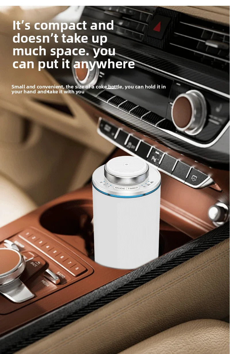 Mini Waterless Car Aroma Diffuser USB Rechargeable Portable Fragrance Scent Machine for Bedroom Toilet Spa