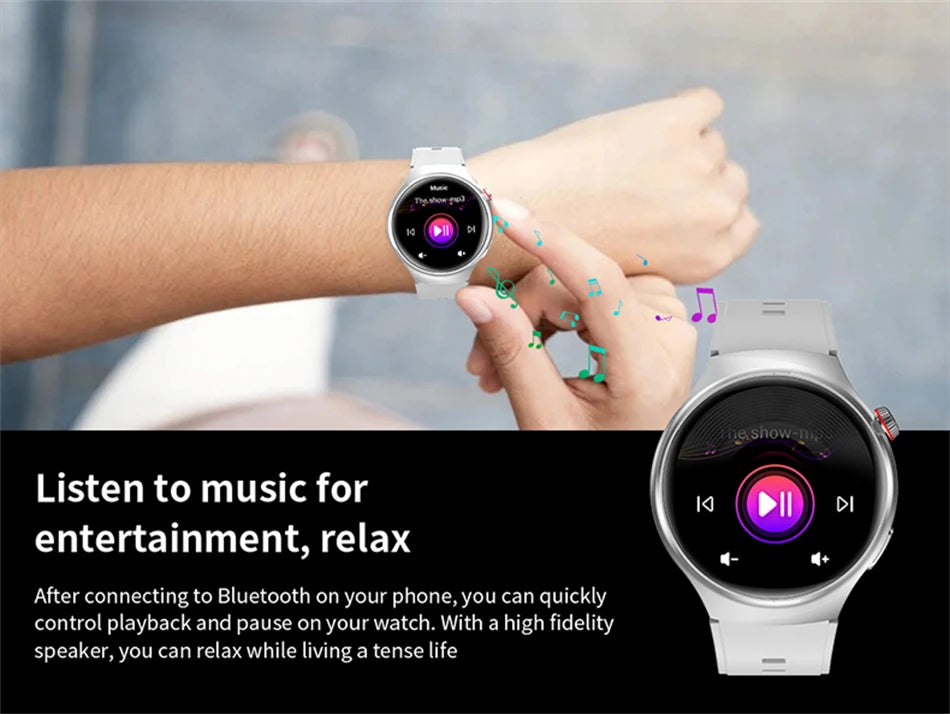 2025 New Bluetooth Call Smart Watch Men For Xiaomi IP68 Waterproof GPS Sports  AMOLED HD Large Screen Heart Rate NFC Watch Gift