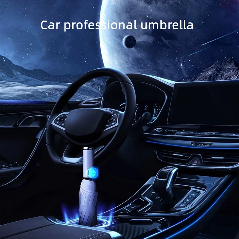 Automatic Umbrella with Reflective Stripe Reverse Led Light Umbrella For BYD ATTO 3 Yuan Qin Han TANG Plus DM-i Dolphin