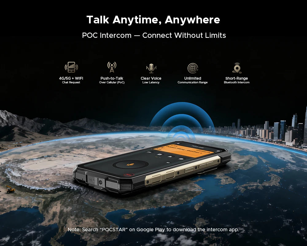 Global Version DOOGEE Fire 7 Ultra 5G Rugged Phone 32GB 256GB 13000mAh Battery Dimensity 6300 125dB Speake POC Walkie Talkie NFC
