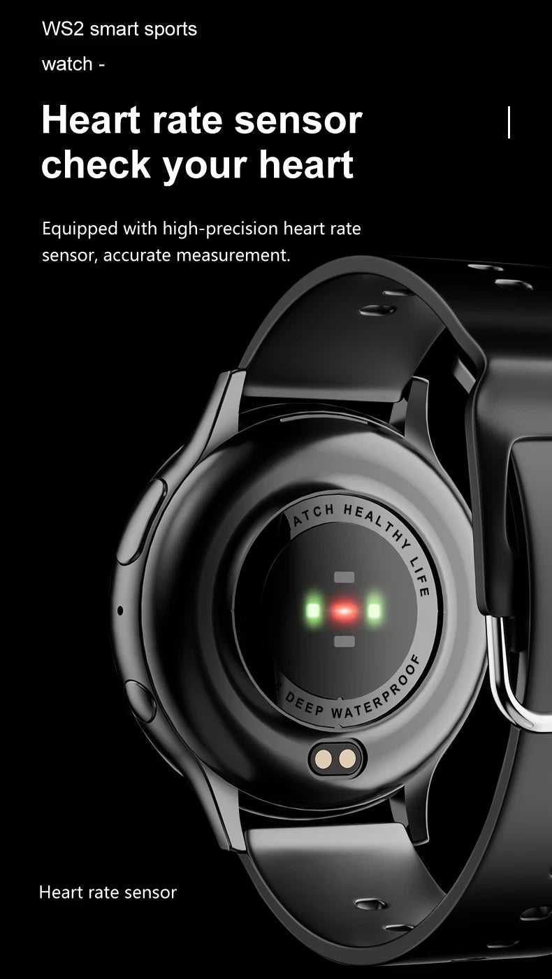 2026 New Women Bluetooth Call Smart Watch Heart Rate Blood Pressure Monitoring Smartwatches IP67 For Android IOS Men Smartwatch