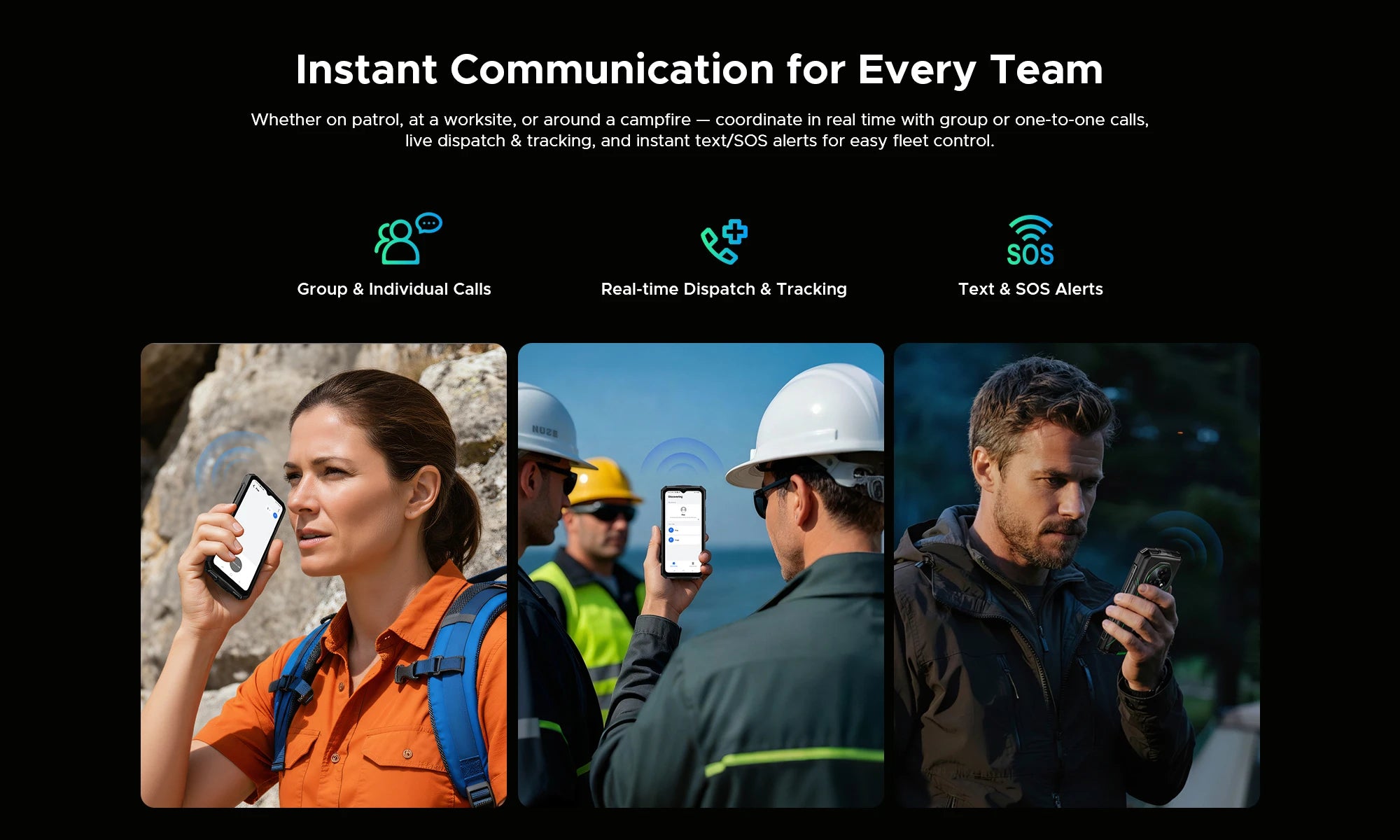 DOOGEE Fire 7 Pro Rugged Phone Dual Camping Lights Support Push-to-Talk Over Cellular 13000mAh Battery Android 15 Smartphone