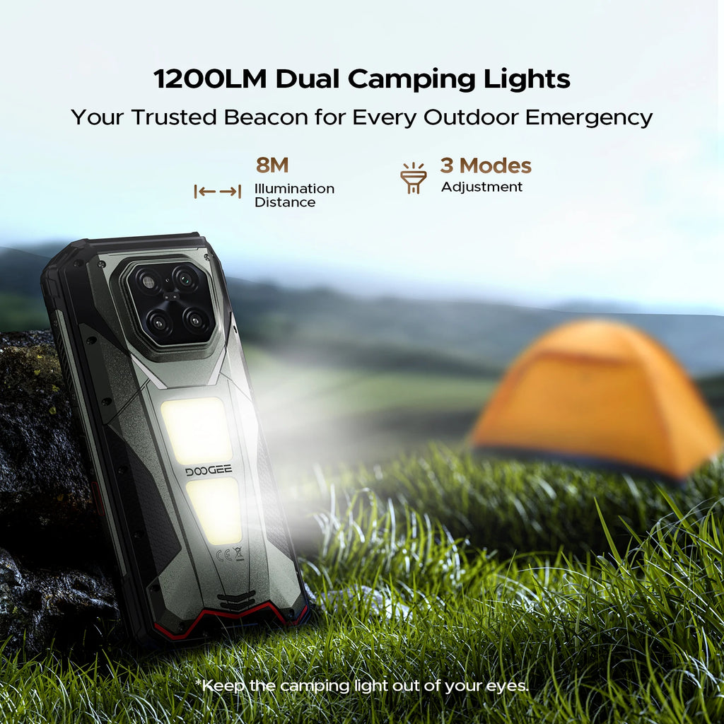 DOOGEE V Max LR 5G Rugged Phone  Laser Rngefinder Dual Camping lights 20500mAh Battery Light Effect 16GB 512GB Smartphone NFC