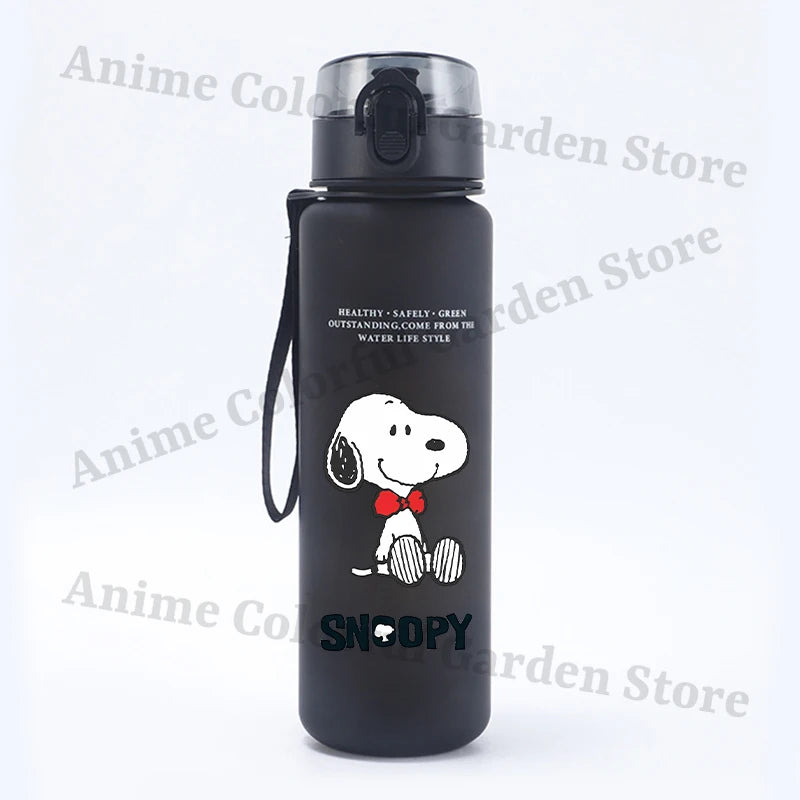 Cute Snoopys 650ml Large Capacity Water Cups Anime Cartoon Printed Fashion Cup Students Portable Sports Water Bottle Kids Gifts