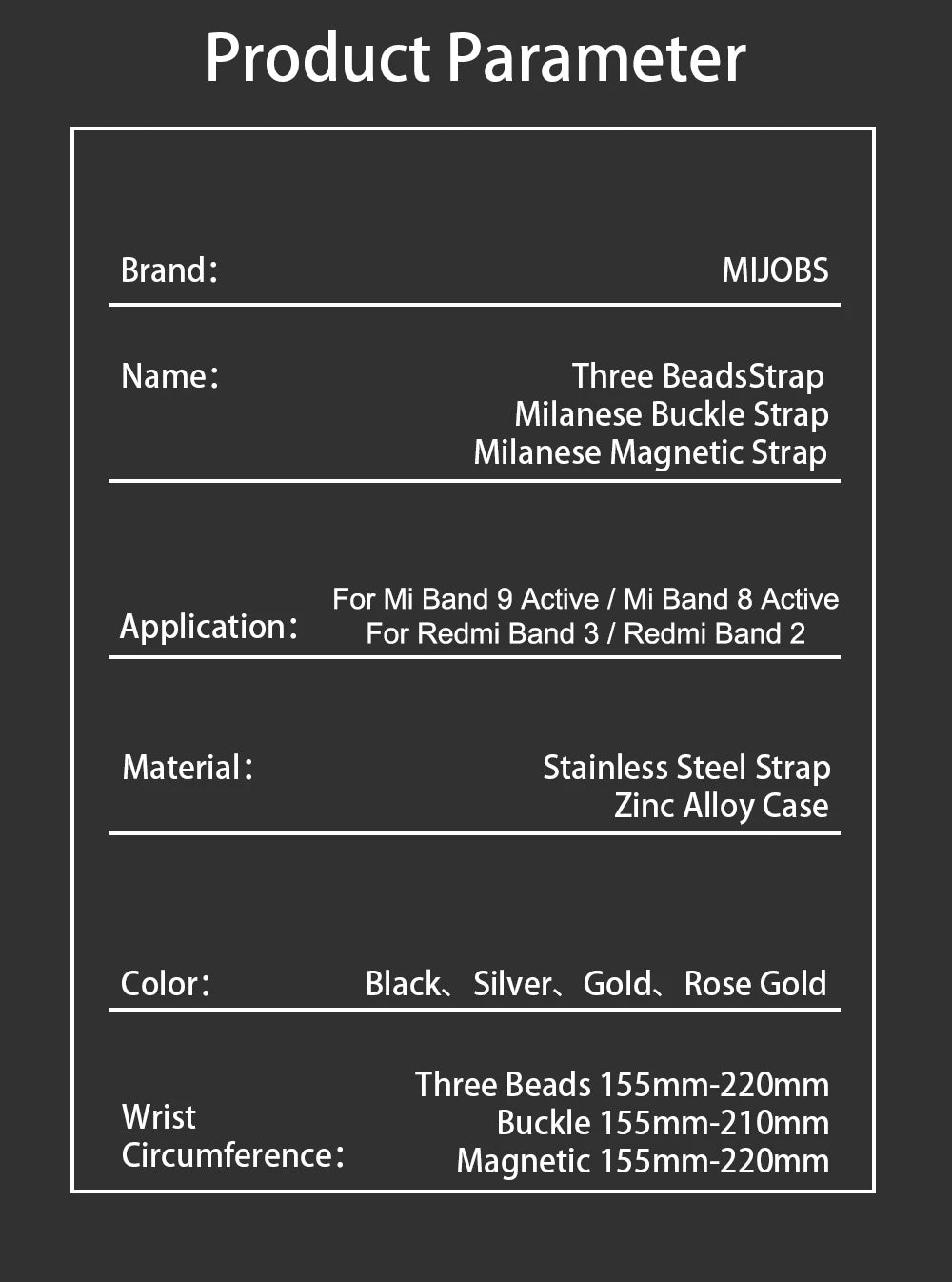 Metal Strap For Mi Band 9 Active Bracelet Wristband for Xiaomi Smart Band 8 Active Watchband Mi 8 Active Stainless Steel Strap