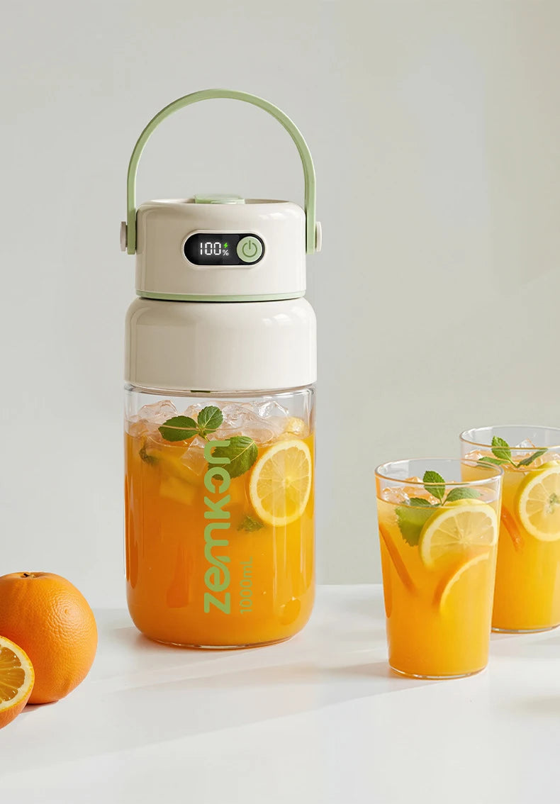 1000ML Portable Blender USB Electric Juicer Fruit Mixers Fruit Home Smoothies Mixer Multifunctional Juice Maker Machine Blender