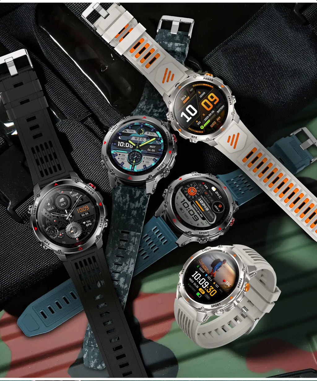 T-Rex 3 Pro Military Grade AGPS Smart Watch 10ATM Waterproof Dual-band GNSS Compass Altimeter AMOLED Swim Sports Smart Watch Men