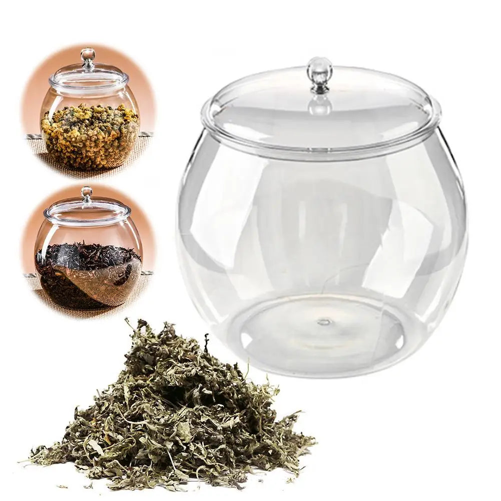 1pc Flour Grains Candy & Cookie Jar Hard and Smooth Plastic Pot with Lids Clear Airtight Food Storage Canister