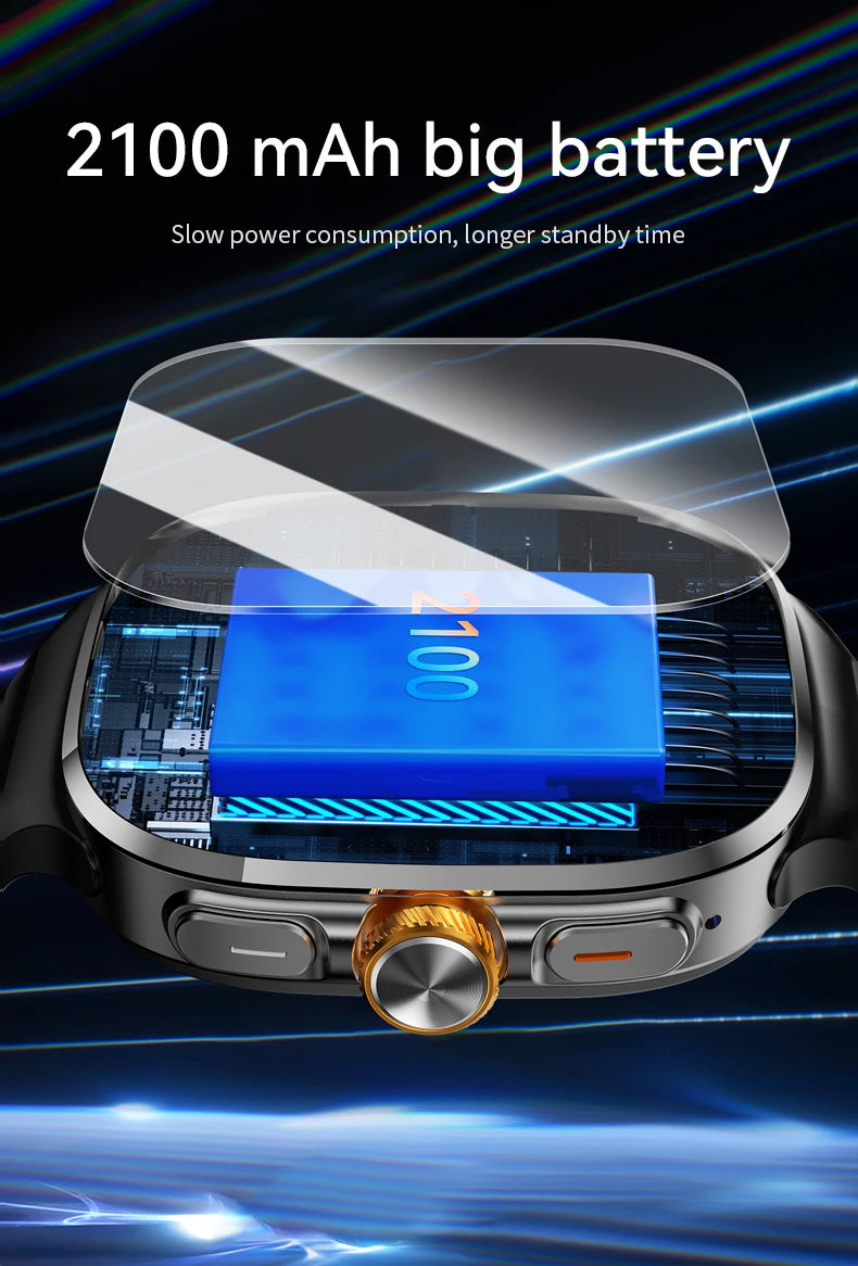 M99 Smart Watch Men's Watch SIM card 4G Android Google Play 2.4 inches 480*480  Amoled 32gG Memory GPS WIFI SmartWatches