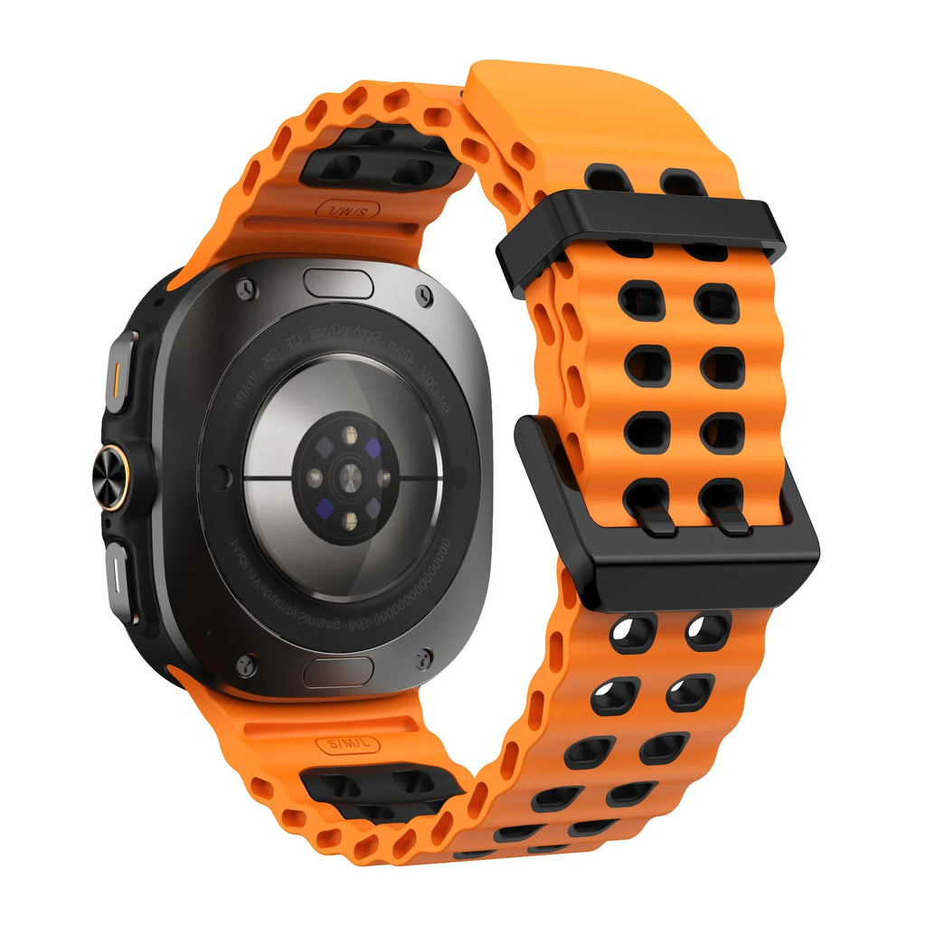 Ocean Silicone Strap for Samsung Galaxy Watch Ultra 47mm Sports Breathable Bracelet Wristband For Galaxy Watch Ultra 47mm Correa