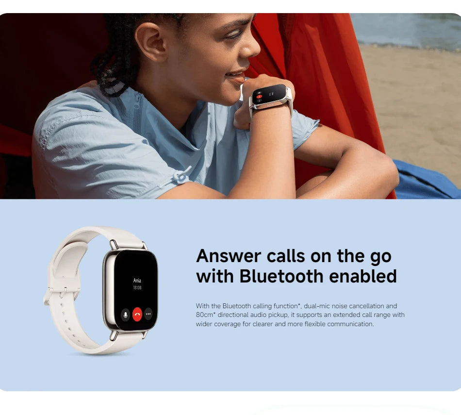Global Version Xiaomi Redmi Watch 5 Lite 1.96'' AMOLED 18-Day Battery life Built-in GNSS 150+ Modes Smart Watch Bluetooth Call