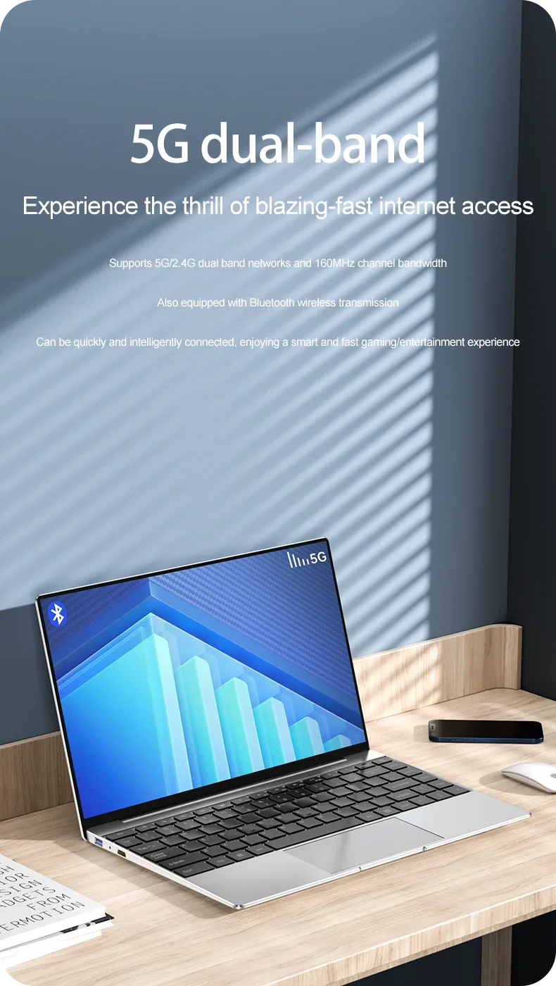 Windows 11 Smooth System Ultra Thin Laptop 14.1 Inch I9-9880H 16GB 32GB RAM Portable Working Notebook