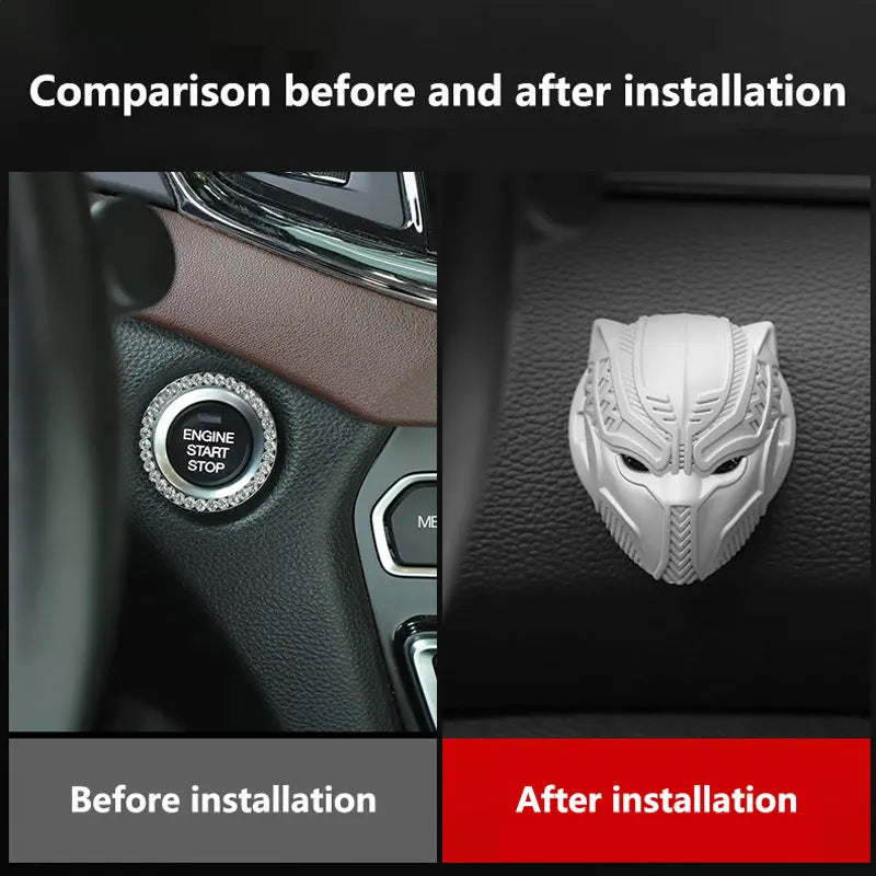 One-button start car interior protective cover, ignition ring collar, car decoration, auto parts